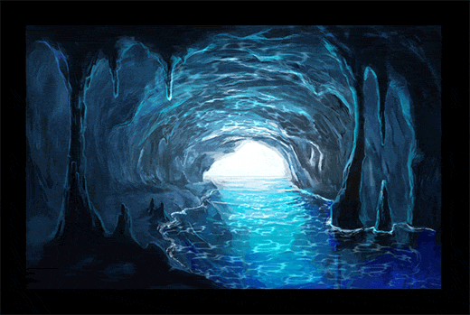 背景（青の洞窟）アニメーション